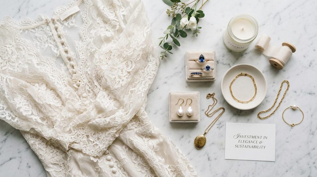 High-end lifestyle photography: Overhead flat lay compositio